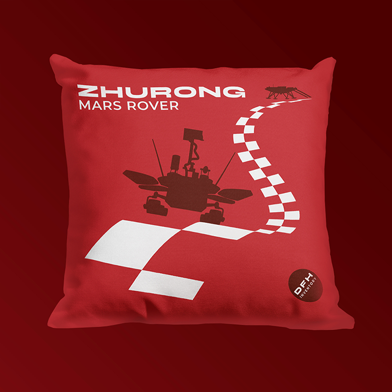 Zhurong Mars Rover - Premium Pillow Case